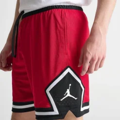 Nike Men's Jordan Dri-FIT Sport Diamond Basketball Shorts Gym Red/Black/Gym Red/Gym Red - DX1487 687 -Sports Fashion DX1487 687 M6