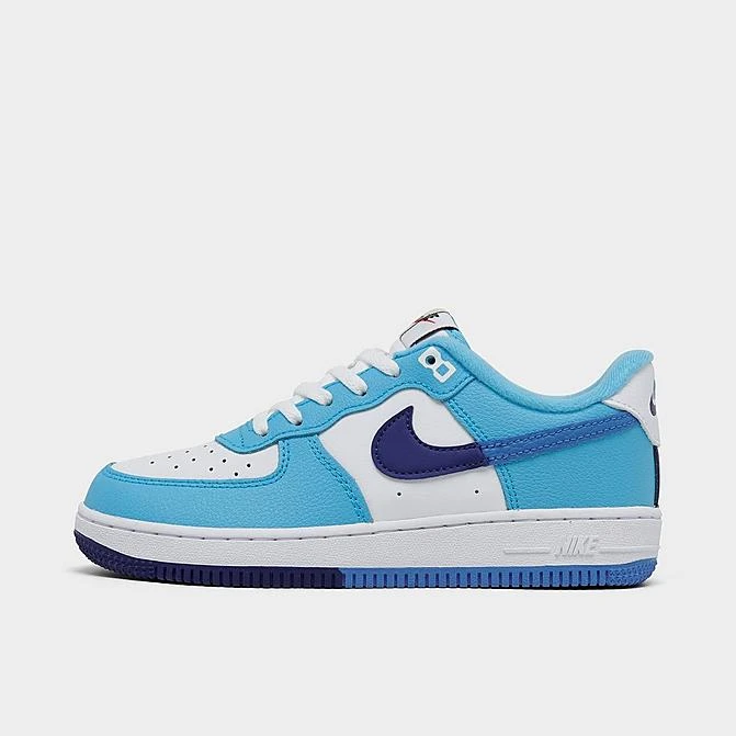 Little Kids' Nike Force 1 LV8 2 Casual Shoes White/Light Photo Blue/Deep Royal Blue - DX2164 100 1 Little Kids' Nike Force 1 LV8 2 Casual Shoes White/Light Photo Blue/Deep Royal Blue - DX2164 100