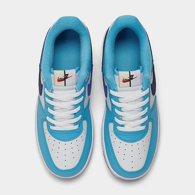 Little Kids' Nike Force 1 LV8 2 Casual Shoes White/Light Photo Blue/Deep Royal Blue - DX2164 100 5 Little Kids' Nike Force 1 LV8 2 Casual Shoes White/Light Photo Blue/Deep Royal Blue - DX2164 100 - Image 5