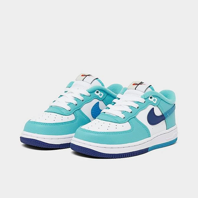 Kids' Toddler Nike Air Force 1 LV8 2 Casual Shoes White/Light Photo Blue/Deep Royal Blue - DX2165 100 2 Kids' Toddler Nike Air Force 1 LV8 2 Casual Shoes White/Light Photo Blue/Deep Royal Blue - DX2165 100 - Image 2
