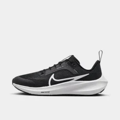 Big Kids' Nike Zoom Air Pegasus 40 Running Shoes Black/White/Iron Grey - DX2498 001