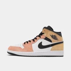 Nike Air Jordan Retro 1 Mid SE Flight Club Casual Shoes Magic Ember/Sundial/White/Black - DX4332 800