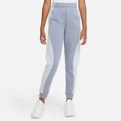 Girls' Nike Air French Terry Jogger Pants Ashen Slate/Blue Whisper/Black - DX5041 493