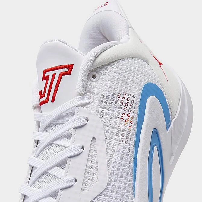 Nike Big Kids' Jordan Tatum 1 Basketball Shoes White/University Red/University Blue/University Gold - DX5359 100 3 Nike Big Kids' Jordan Tatum 1 Basketball Shoes White/University Red/University Blue/University Gold - DX5359 100 - Image 3