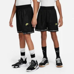 Kids' Nike Culture Of Basketball Reversible Basketball Shorts Black/White/Opti Yellow - DX5517 010