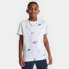 Kids' Nike Sportswear Multi Swoosh T-Shirt White - DX9516 100