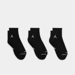 Nike Jordan Everyday Ankle Socks (3-Pack) Black/White - DX9655 010 -Sports Fashion DX9655 010 P3