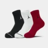 Nike Jordan Everyday Ankle Socks (3-Pack) Red/White/Black - DX9655 902