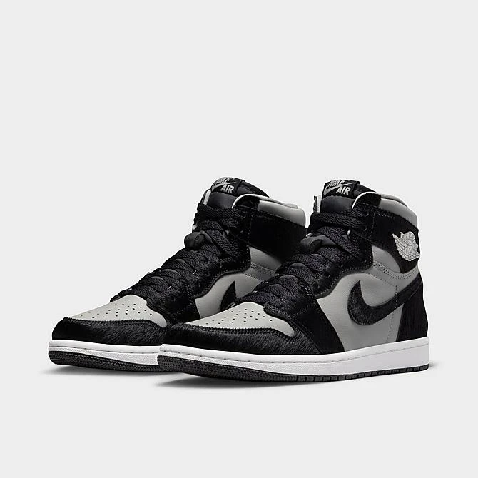 Nike Women's Air Jordan Retro 1 High OG Casual Shoes Medium Grey/Black/White - DZ2523 001 2 Nike Women's Air Jordan Retro 1 High OG Casual Shoes Medium Grey/Black/White - DZ2523 001 - Image 2