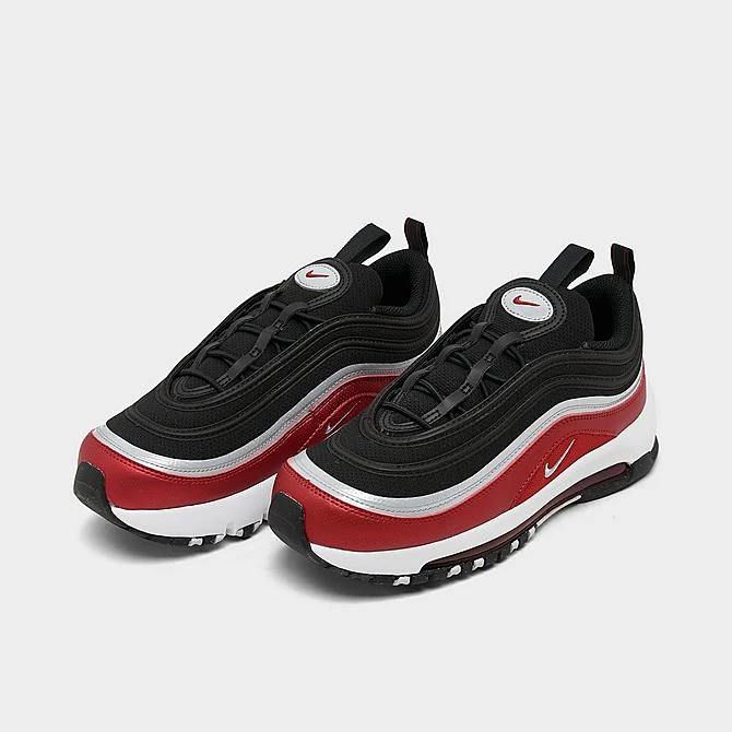 Little Kids' Nike Air Max 97 SE Stretch Lace Casual Shoes Black/Metallic Silver/Varsity Red/White - DZ2665 001 2 Little Kids' Nike Air Max 97 SE Stretch Lace Casual Shoes Black/Metallic Silver/Varsity Red/White - DZ2665 001 - Image 2