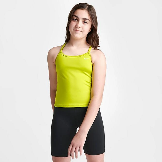 Girls' Nike Dri-FIT Indy Tank Sports Bra Bright Cactus - DZ4350 308 3 Girls' Nike Dri-FIT Indy Tank Sports Bra Bright Cactus - DZ4350 308 - Image 3