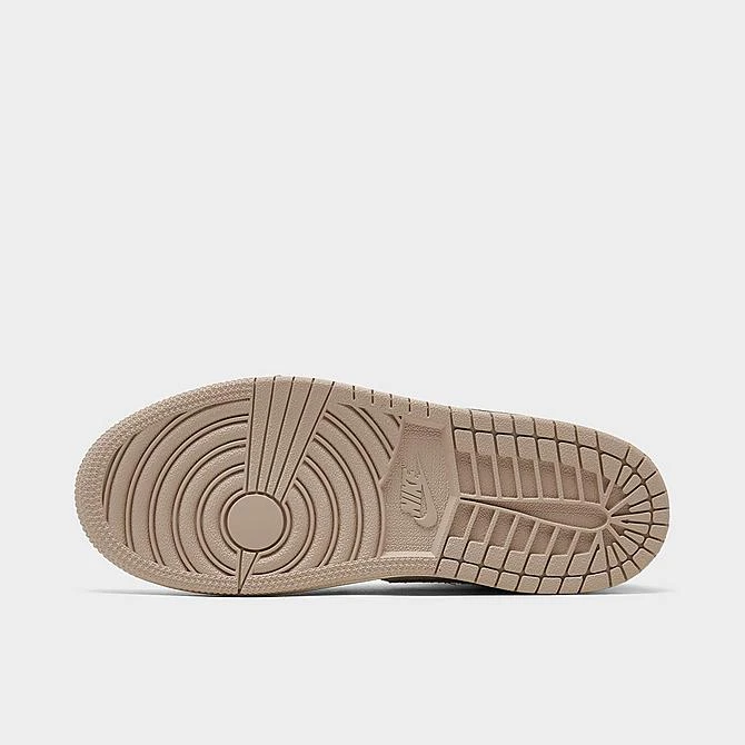 Nike Little Kids' Jordan Retro 1 Mid SE Craft Casual Shoes Sail/Taupe Haze/Fossil Stone - DZ4468 102 6 Nike Little Kids' Jordan Retro 1 Mid SE Craft Casual Shoes Sail/Taupe Haze/Fossil Stone - DZ4468 102 - Image 6