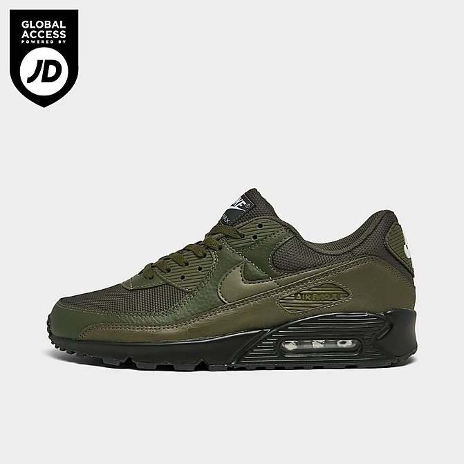 Men's Nike Air Max 90 Casual Shoes Cargo Khaki/Cargo Khaki/White/Black - DZ4504 300 1 Men's Nike Air Max 90 Casual Shoes Cargo Khaki/Cargo Khaki/White/Black - DZ4504 300