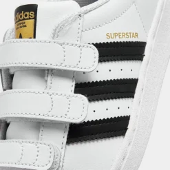 Little Kids' Adidas Originals Superstar Hook-and-Loop Casual Shoes White/Black - EF4838 100 -Sports Fashion EF4838 100 P3