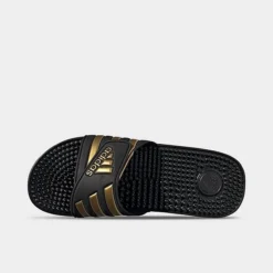 Adidas Adissage Slide Sandals Black/Gold Metallic/Black - EG6517 001 -Sports Fashion EG6517 001 P5