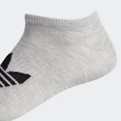 Adidas Originals Trefoil Casual Cushioned No-Show Socks (6-Pack) Grey/White/Black - EW8918 GWB -Sports Fashion EW8918 GWB P3