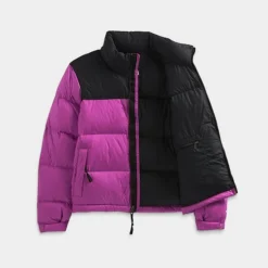 Women's The North Face 1996 Retro Nuptse Jacket Purple Cactus Flower/TNF Black - F0A3XEOY 520 -Sports Fashion F0A3XEOY 520 M6