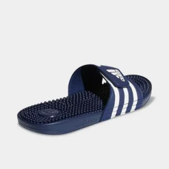 Adidas Adissage Slide Sandals Dark Blue/White/Dark Blue - F35579 415 -Sports Fashion F35579 415 P4