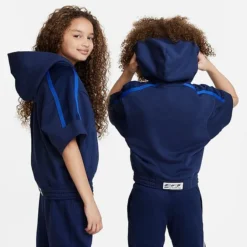 Kids' Nike Culture Of Basketball Short-Sleeve Half-Zip Basketball Hoodie Midnight Navy/White - FB1063 410 8 Kids' Nike Culture Of Basketball Short-Sleeve Half-Zip Basketball Hoodie Midnight Navy/White - FB1063 410 -Sports Fashion FB1063 410 M3