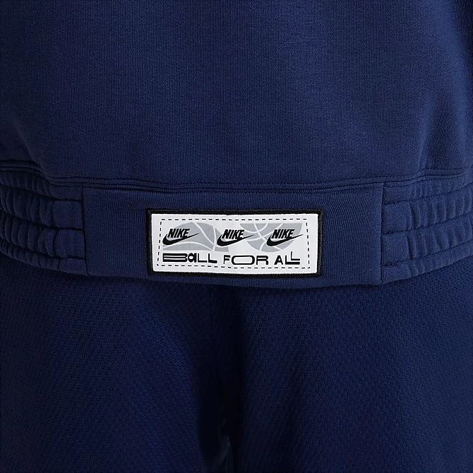 Kids' Nike Culture Of Basketball Short-Sleeve Half-Zip Basketball Hoodie Midnight Navy/White - FB1063 410 6 Kids' Nike Culture Of Basketball Short-Sleeve Half-Zip Basketball Hoodie Midnight Navy/White - FB1063 410 - Image 6