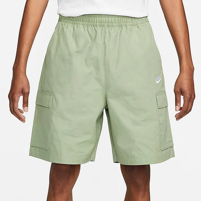 Men's Nike Club Futura Woven Cargo Shorts Oil Green/White - FB1246 386 3 Men's Nike Club Futura Woven Cargo Shorts Oil Green/White - FB1246 386 - Image 3