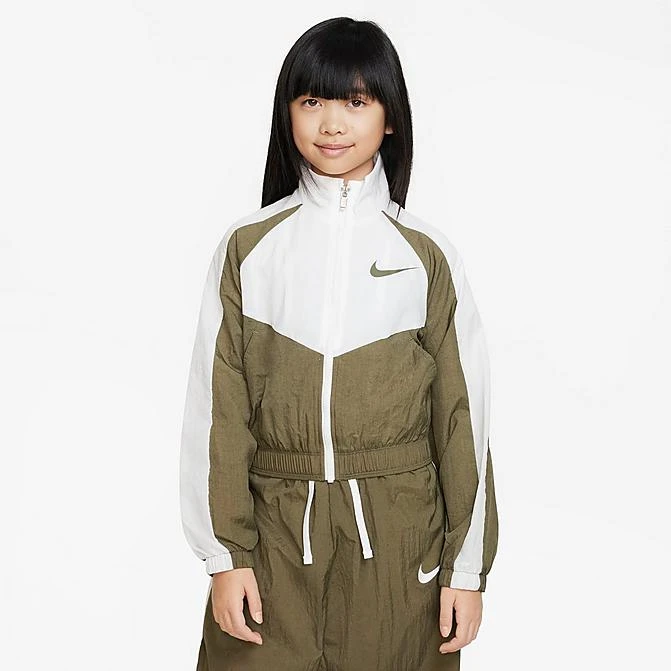 Girls' Nike Sportswear Woven Jacket - FB1267 222 1 Girls' Nike Sportswear Woven Jacket - FB1267 222
