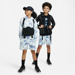 Kids' Nike Sportswear Tie-Dye Wash Club Fleece Shorts Diffused Blue/Midnight Navy - FB1337 491 7 Kids' Nike Sportswear Tie-Dye Wash Club Fleece Shorts Diffused Blue/Midnight Navy - FB1337 491 -Sports Fashion FB1337 491 M3