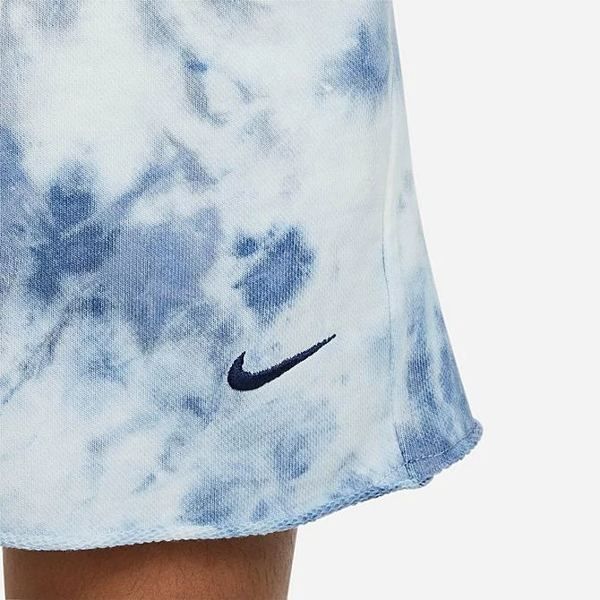 Kids' Nike Sportswear Tie-Dye Wash Club Fleece Shorts Diffused Blue/Midnight Navy - FB1337 491 5 Kids' Nike Sportswear Tie-Dye Wash Club Fleece Shorts Diffused Blue/Midnight Navy - FB1337 491 - Image 5