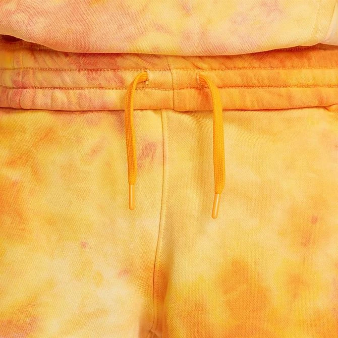 Kids' Nike Sportswear Tie-Dye Wash Club Fleece Shorts Vivid Orange/Safety Orange - FB1337 836 5 Kids' Nike Sportswear Tie-Dye Wash Club Fleece Shorts Vivid Orange/Safety Orange - FB1337 836 - Image 5