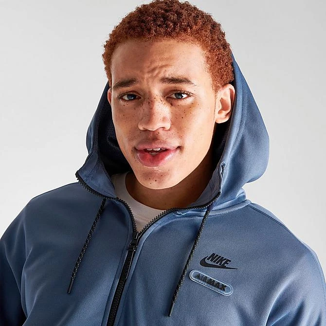 Men's Nike Sportswear Air Max Futura Full-Zip Hoodie Diffused Blue/Obsidian/Black/Black - FB1435 491 5 Men's Nike Sportswear Air Max Futura Full-Zip Hoodie Diffused Blue/Obsidian/Black/Black - FB1435 491 - Image 5