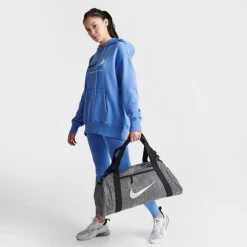 Women's Nike Plaid Gym Bag Sail/Black/White - FB2857 133