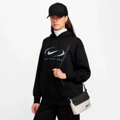 Women's Nike Futura Crossbody Bag Black/Light Orewood Brown/Black - FB2858 010