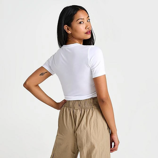 Women's Nike Essential Crop T-Shirt White - FB2873 100 4 Women's Nike Essential Crop T-Shirt White - FB2873 100 - Image 4