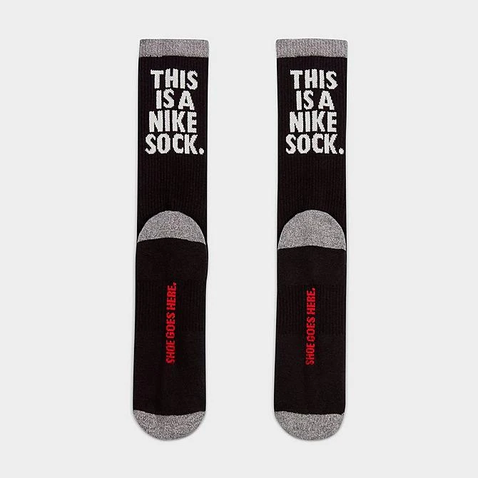 Nike Everyday Plus Cheeky Cushioned Crew Socks Black/University Red/Sail - FB3272 010 3 Nike Everyday Plus Cheeky Cushioned Crew Socks Black/University Red/Sail - FB3272 010 - Image 3