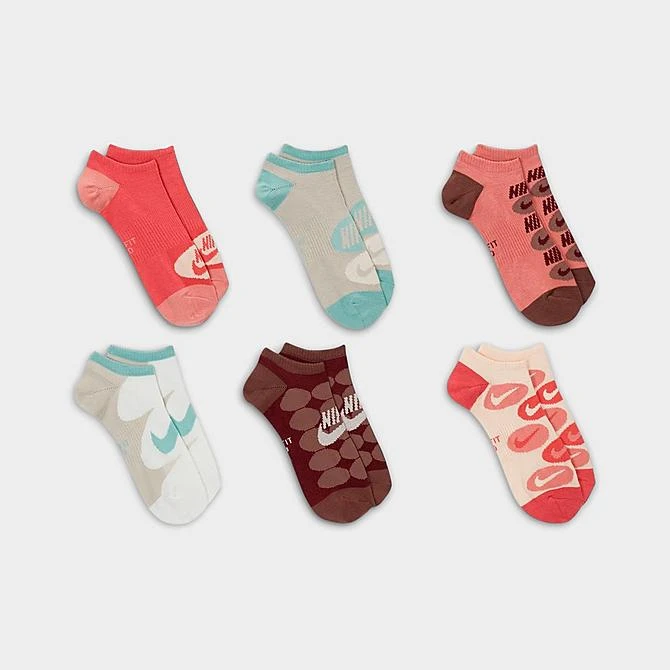 Women's Nike Everyday Lightweight Training No-Show Socks (6-Pack) Multicolor - FB3281 901 3 Women's Nike Everyday Lightweight Training No-Show Socks (6-Pack) Multicolor - FB3281 901 - Image 3