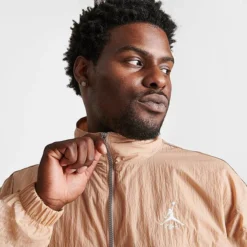 Nike Men's Jordan Essentials Warmup Full-Zip Jacket Hemp/Hemp/Sail - FB7294 200 -Sports Fashion FB7294 200 M5