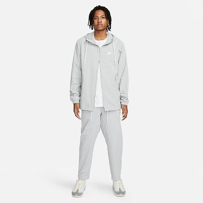 Men's Nike Club Futura Logo Full-Zip Woven Jacket Light Smoke Grey/White - FB7397 077 3 Men's Nike Club Futura Logo Full-Zip Woven Jacket Light Smoke Grey/White - FB7397 077 - Image 3