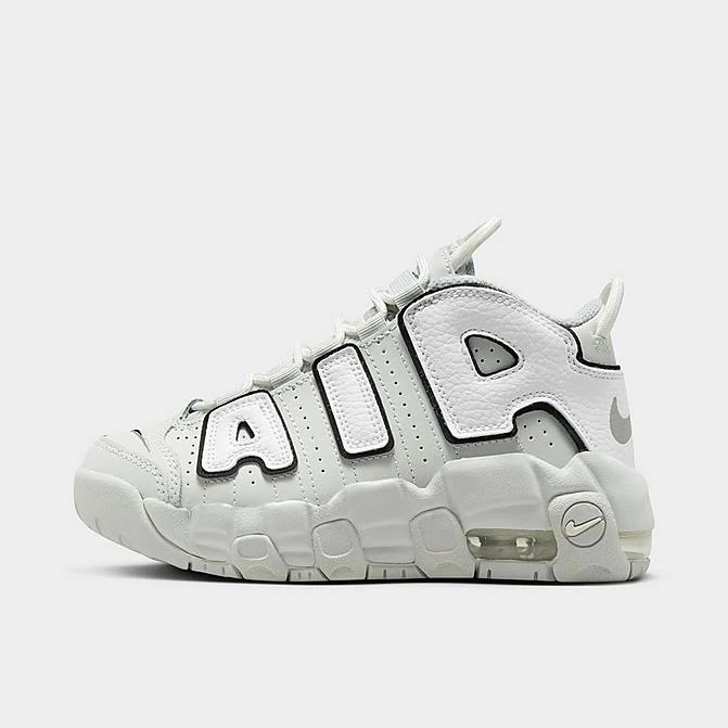 Little Kids' Nike Air More Uptempo Basketball Shoes Photon Dust/White/Black/Metallic Silver - FD0023 001 1 Little Kids' Nike Air More Uptempo Basketball Shoes Photon Dust/White/Black/Metallic Silver - FD0023 001