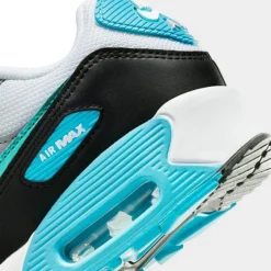 Big Kids' Nike Air Max 90 Casual Shoes White/Blue Lightning/Black/Blue Lightning - FD0678 100 8 Big Kids' Nike Air Max 90 Casual Shoes White/Blue Lightning/Black/Blue Lightning - FD0678 100 -Sports Fashion FD0678 100 P3