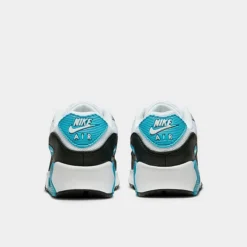 Big Kids' Nike Air Max 90 Casual Shoes White/Blue Lightning/Black/Blue Lightning - FD0678 100 9 Big Kids' Nike Air Max 90 Casual Shoes White/Blue Lightning/Black/Blue Lightning - FD0678 100 -Sports Fashion FD0678 100 P4