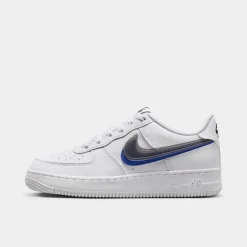 Big Kids' Nike Air Force 1 Impact Next Nature Casual Shoes White/Hyper Royal/Summit White/Black - FD0688 100