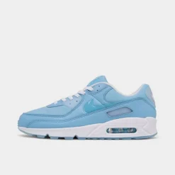 Men's Nike Air Max 90 Casual Shoes Blue Chill/Blue Chill/White - FD0734 442