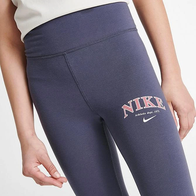 Girls' Nike Sportswear Favorites High-Waisted Leggings Gridiron - FD0889 015 5 Girls' Nike Sportswear Favorites High-Waisted Leggings Gridiron - FD0889 015 - Image 5