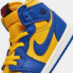 Nike Kids' Toddler Air Jordan Retro 1 High OG Casual Shoes Varsity Maize/Game Royal/Sail - FD2598 700 -Sports Fashion FD2598 700 P3