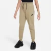 Girls' Nike Sportswear Tech Fleece Jogger Pants Neutral Olive/Black - FD2975 276