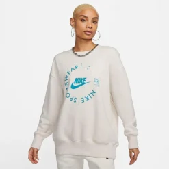 Women's Nike Sportswear Phoenix Fleece Oversized Crewneck Sweatshirt - FD4234 030
