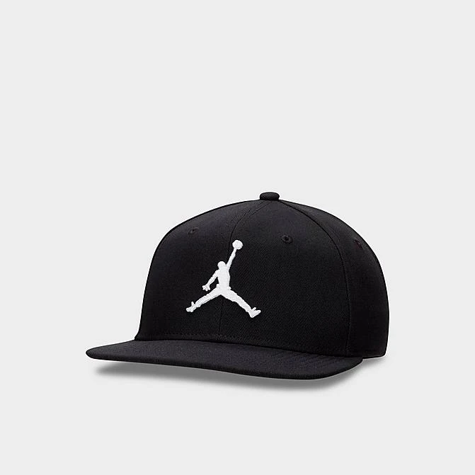 Nike Jordan Pro Snapback Adjustable Hat Black/White - FD5184 011 1 Nike Jordan Pro Snapback Adjustable Hat Black/White - FD5184 011