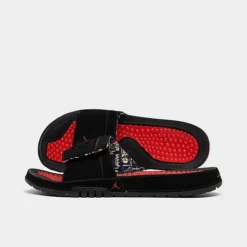 Nike Men's Jordan Hydro Retro 8 Slide Sandals Black/University Red/White/Varsity Maize - FD7674 001