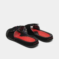 Nike Men's Jordan Hydro Retro 8 Slide Sandals Black/University Red/White/Varsity Maize - FD7674 001 -Sports Fashion FD7674 001 P4