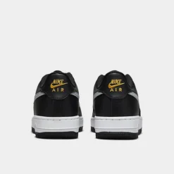 Big Kids' Nike Air Force 1 Casual Shoes Black/Wolf Grey/University Gold/White - FD9772 001 -Sports Fashion FD9772 001 P4